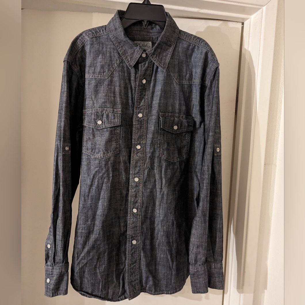 Paper Denim  Cloth Brand Shirt Size Medium